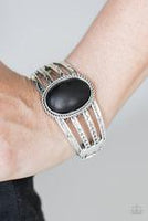 Desert Glyphs Black Hinged Bracelet