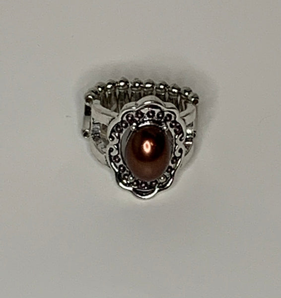 Brown Pearl Ring