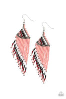 Bodaciously Bohemian - Pink Seed Bead Earrings