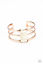 Rural Recreation - Copper - White Stone - Cuff Bracelet