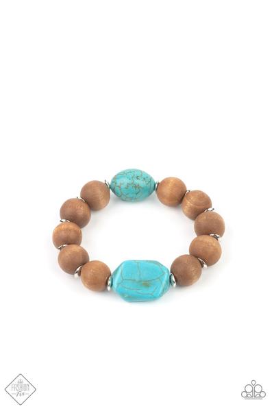 Abundantly Artisan - Blue Turquoise Stone - Bracelet