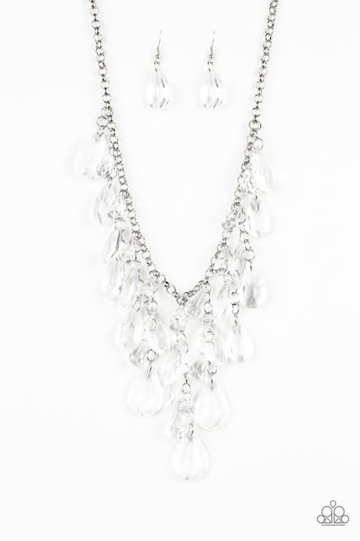 Paparazzi Necklace - Irresistible Iridescence - White