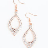 Copper Rhinestone Earrings